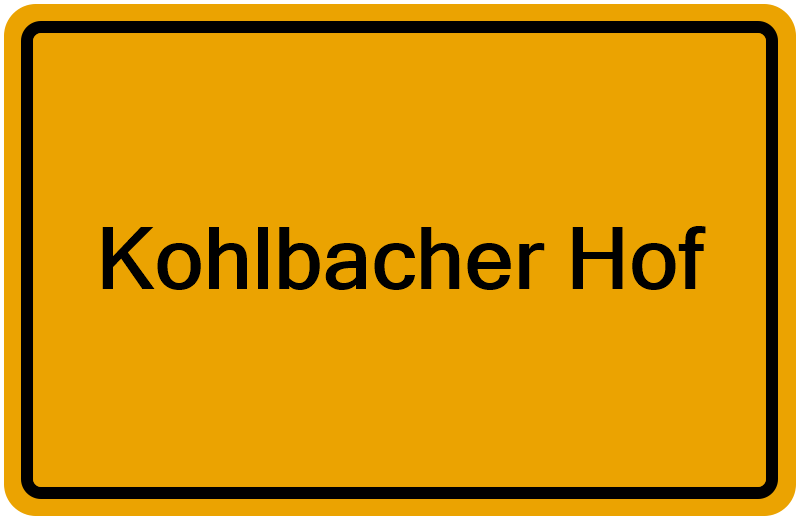 Handelsregisterauszug Kohlbacher Hof